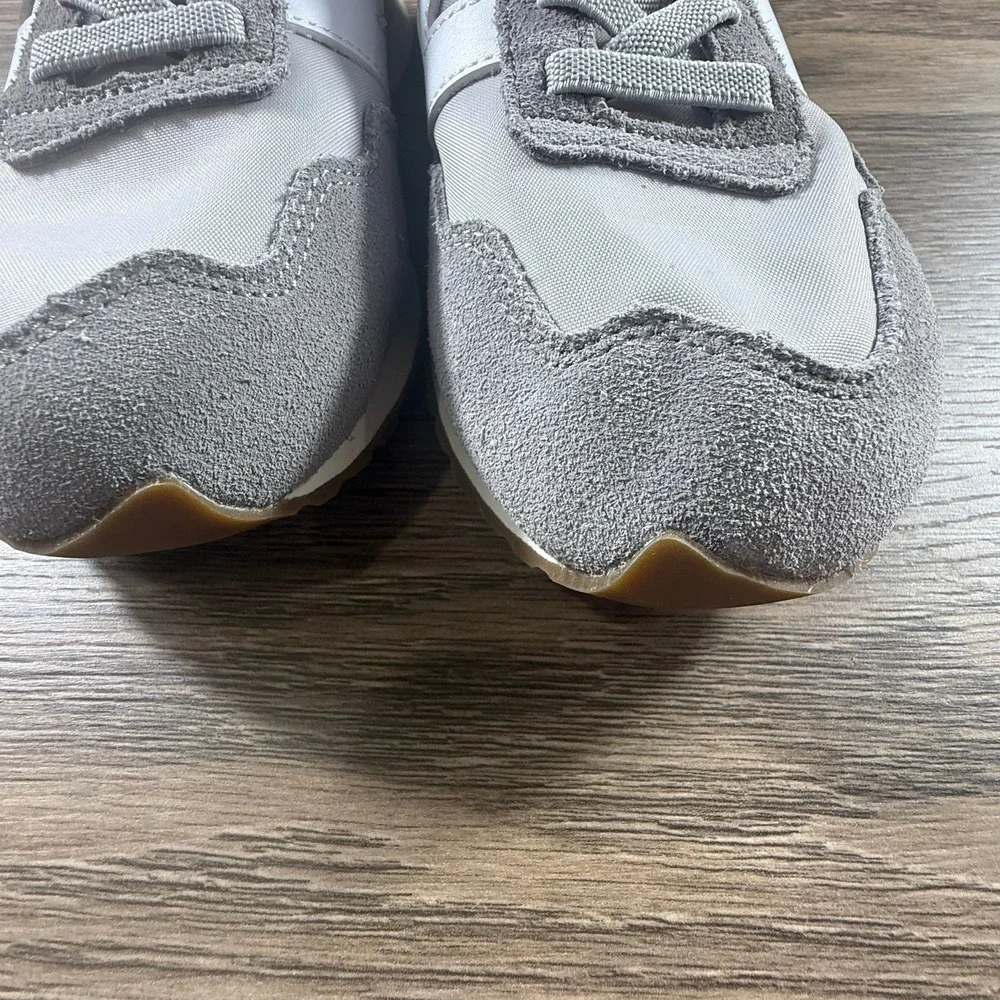 New Balance 237 Youth Sneakers Gray White Elastic Laces Lifestyle School Neutral